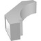 Ekena Millwork 5-in. W x 16-in. D x 22-in. H Imperial Architectural Grade PVC Knee Brace BRCP05X16X22IMP - alternate 6
